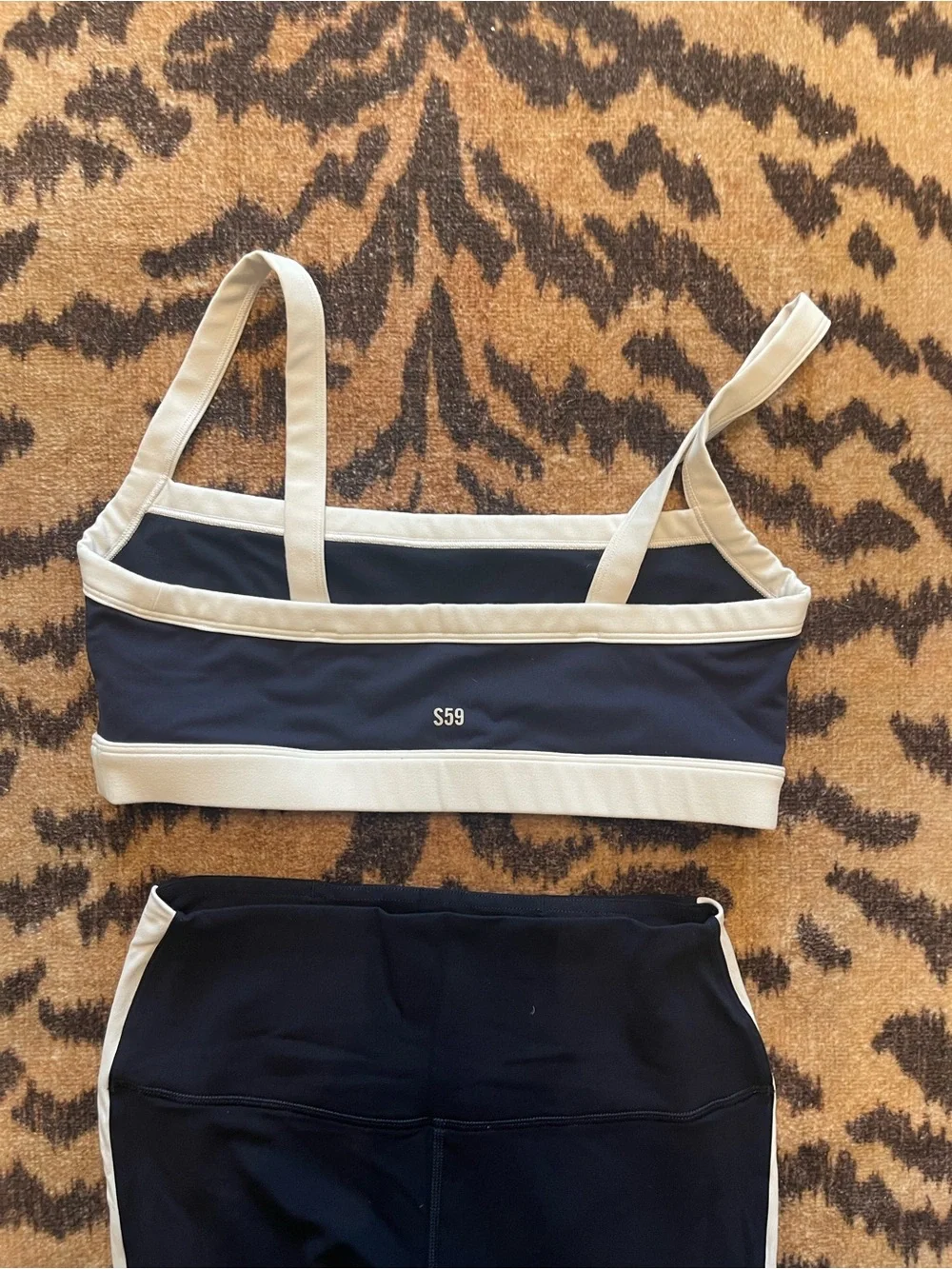 Splits59 Matching Navy & White Workout Set